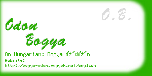odon bogya business card